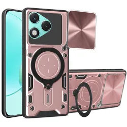 Custodia per Honor 400 Lite, Techsuit, CamGuard Pro, Rosa Dorato