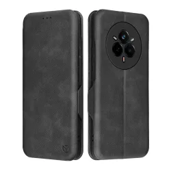 Custodia per Realme 14 Pro, Techsuit, Safe Wallet Plus, Nera