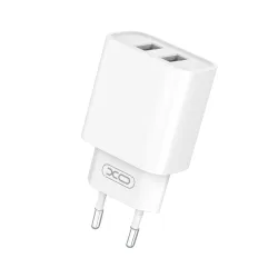 Caricabatterie Retea XO Design CE02C, 10.5W, 2.1A, 2 x USB-A, Bianco