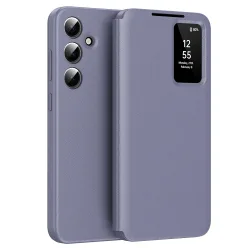 Custodia per Samsung Galaxy S24+ S926, Techsuit, SmartView, Viola