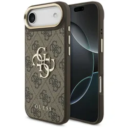 Custodia per Apple iPhone 17 Air, Guess, Big 4G Logo Classic, Marrone Dorato