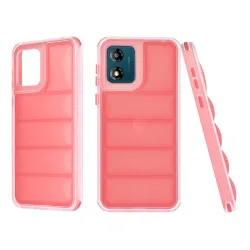 Custodia per Motorola Moto E13, Techsuit, Wave Shield, Rossa
