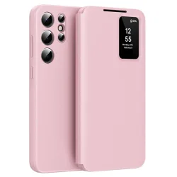 Custodia per Samsung Galaxy S25 Ultra S938, Techsuit, SmartView, Rosa