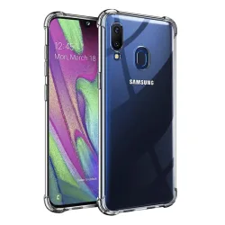 Custodia per Samsung Galaxy A40 A405, Techsuit, Shockproof Clear, Trasparente