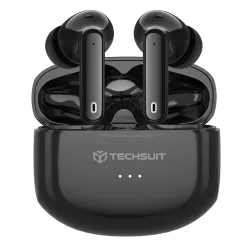 Auricolare Bluetooth Techsuit CW1 Audira Pro, TWS, ANC, Nero
