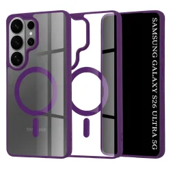 Custodia MagSafe per Samsung Galaxy S26 Ultra S948, Techsuit, Pro, Viola