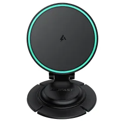 Caricabatterie Auto Wireless Acefast D65, 15W, 1.67A, Nero