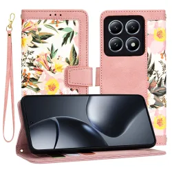 Custodia per Xiaomi 14T Pro, Techsuit, FlipCraft, Rosa