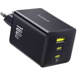 Caricabatterie Rete Baseus EnerFill FE11, 100W, 5A, 1 x USB-A - 2 x USB-C, Grigio P10182102123