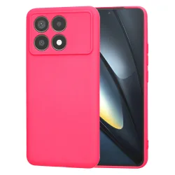 Custodia per Xiaomi Poco F6 Pro, Techsuit, SoftFlex, Rosa Scuro