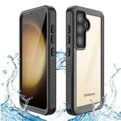 Custodia Waterproof per Samsung Galaxy S24+ S926, ShellBox, Nera