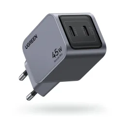 Caricabatterie di rete UGREEN X707 Nexode Pro, 45W, 3A, 2 x USB-C, Grigio