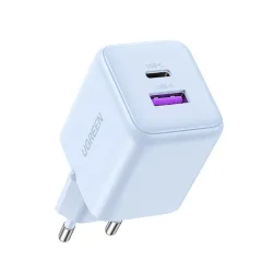 Caricabatterie Rete UGREEN X516, 30W, 3A, 1 x USB-A - 1 x USB-C, Blu
