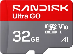 Scheda di memoria microSDHC SanDisk Ultra GO Android A1, 32Gb, Classe 10 / UHS-1 U1 SDSQUGN-032G-GN6MN