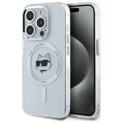 Custodia MagSafe per Apple iPhone 14 Pro, Karl Lagerfeld, IML Metal Choupette's Head, Bianca