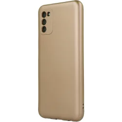 Custodia per Samsung Galaxy A14 A145 / A14 5G A146, OEM, Metallica, Dorata