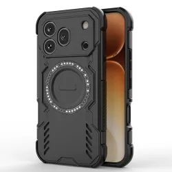 Custodia MagSafe per Honor 600 Pro, Techsuit, ArmorMag, Nera