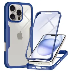 Custodia per Apple iPhone 16 Pro Max, Techsuit, ColorVerse 360, Blu
