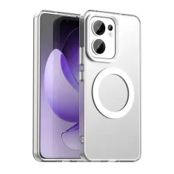 Custodia MagSafe per Oppo Reno13 FS 5G / Reno13 F 4G / Reno13 F, Techsuit, CandyCase, Bianca