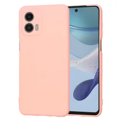 Custodia per Motorola Moto G53, Techsuit, SoftFlex, Rosa Chiaro