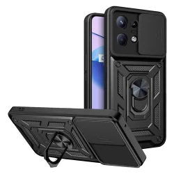 Custodia per Motorola Edge 50 Pro, Techsuit, CamShield, Nera