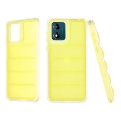 Custodia per Motorola Moto E13, Techsuit, Wave Shield, Gialla