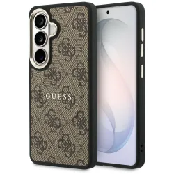 Custodia MagSafe per Samsung Galaxy S26 Plus S947, Guess, 4G Embossed Ring, Marrone