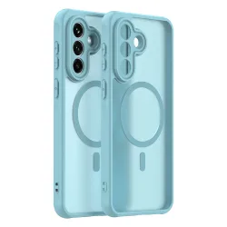 Custodia MagSafe per Samsung Galaxy A37 5G, Techsuit, HaloFrost II, Verde Chiaro