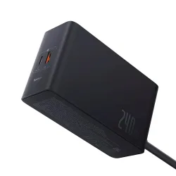 Caricabatterie Stazione Baseus 5in1, 240W, 5A, 1 x USB-A - 3 x USB-C - 1 x DC, Nero P10163901113-00