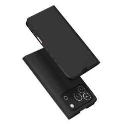 Custodia per Honor 600 Pro, Techsuit, Magskin Book, Nera