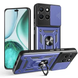 Custodia per Honor X8c, Techsuit, CamShield, Blu