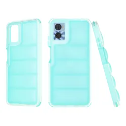 Custodia per Motorola Moto E22i / E22, Techsuit, Wave Shield, Turchese