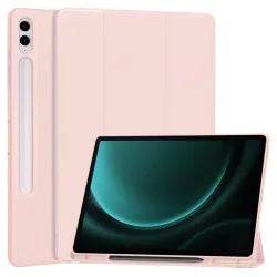 Custodia per Samsung Galaxy Tab S10+ / Tab S9 FE+ / Tab S9+, Techsuit, Flex Trifold, Rosa