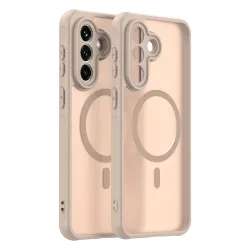 Custodia MagSafe per Samsung Galaxy A37 5G, Techsuit, HaloFrost II, Dorata