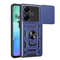 Custodia per Xiaomi Poco M6 4G / Redmi 13, Techsuit, CamShield, Blu