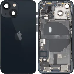 Copertura Batteria Apple iPhone 13 mini, Con Scocca Centrale, Parti Complete, Nero (Midnight), Swap Premium