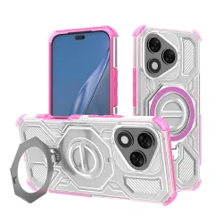Custodia per Honor 400 Lite, Techsuit, Carbon Shield Pro, Rosa