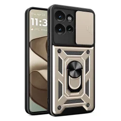 Custodia per Motorola Edge 50 Fusion, Techsuit, CamShield, Dorata
