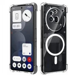 Custodia MagSafe per Nothing Phone (3a) Pro, Techsuit, Antiurto, Trasparente