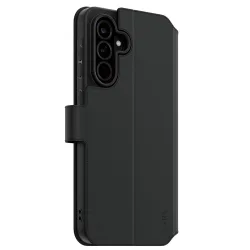 Custodia per Samsung Galaxy A36 A366, PanzerGlass, Care Feature Kickstand Wallet, Nera