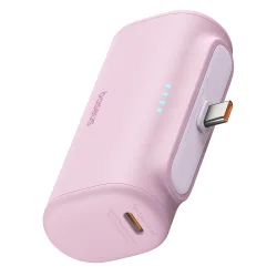 Batteria Esterna Baseus Compact, 5000mAh, 20W, PD, 2 x USB-C, Rosa P10068306413-00