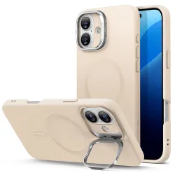 Custodia MagSafe per Apple iPhone 16 Plus, ESR, Cloud Soft Kickstand, Crema