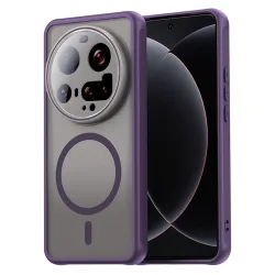 Custodia MagSafe per Xiaomi 15 Ultra, Techsuit, HaloFrost II, Viola