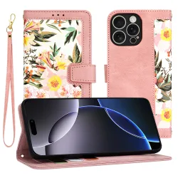 Custodia per Apple iPhone 16 Pro Max, Techsuit, FlipCraft, Rosa