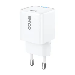 Caricabatterie Retea BWOO CDA211, 30W, 3A, 1 x USB-C, Bianco