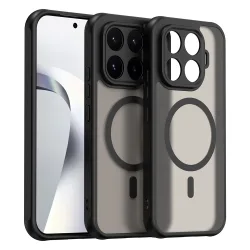 Custodia MagSafe per Xiaomi 17T, Techsuit, HaloFrost II, Nera