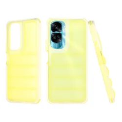 Custodia per Honor 90 Lite, Techsuit, Wave Shield, Gialla