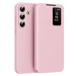 Custodia per Samsung Galaxy S26 S942, Techsuit, SmartView, Rosa