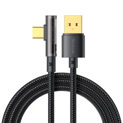 Cavo Dati e Ricarica USB-A - USB-C McDodo CA-3380 Angled, 100W, 1.2m, Nero