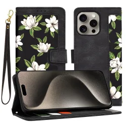 Custodia per Apple iPhone 15 Pro Max, Techsuit, FlipCraft, Nera